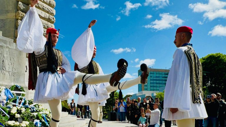 Evzones highlight Service of Remembrance for OXI Day in South Australia