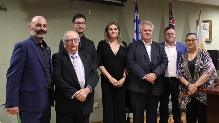 Professor Vrasidas Karalis gives lecture on the Macedonian issue for the Dimitria Festival