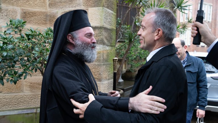 New Consul General of Greece in Sydney visits Archbishop Makarios of Australia
