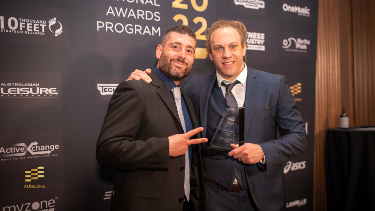 Jono Petrohilos wins at the Australian Fitness Industry Awards