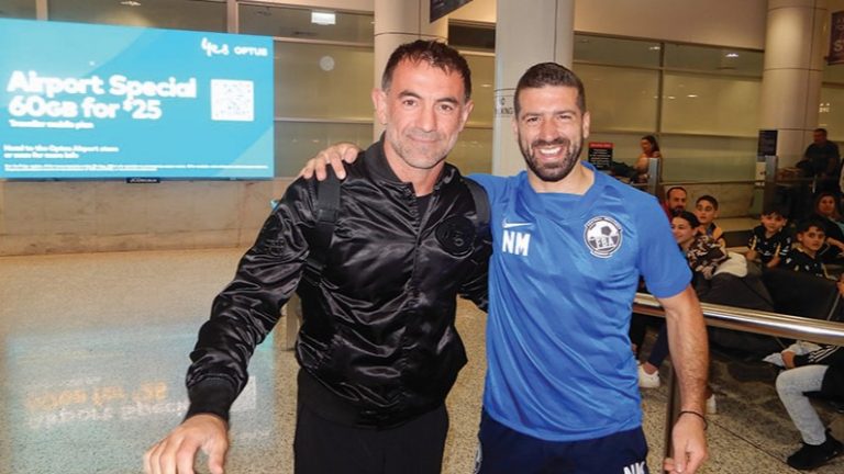 Euro 2004 legend George Karagounis arrives in Sydney ahead of official tour