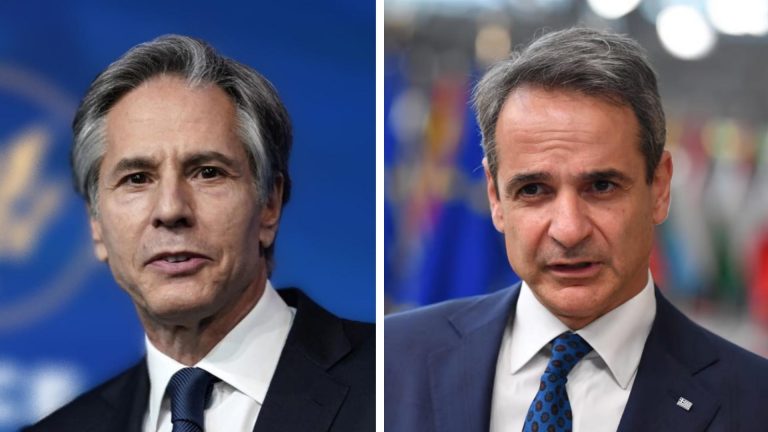 Greek PM and US Secretary of State discuss latest developments in Ukraine and the East Med