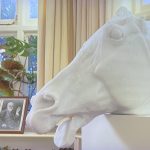 horse head pentelic marble