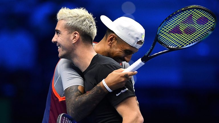 Nick Kyrgios and Thanasi Kokkinakis seal comeback win at ATP Finals