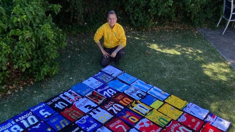 Tassos Evgeniou: The Greek Australian who has collected hundreds of signed football jerseys