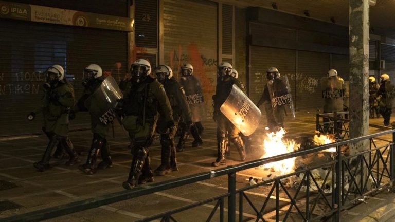 Unrest in Greece as thousands protest after death of Roma boy shot by police