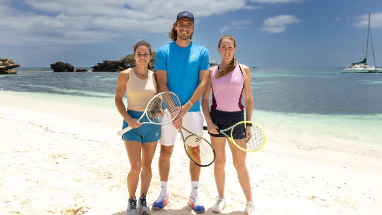 Greek tennis players arrive in Western Australia ahead of United Cup