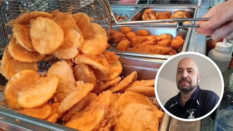 Shop owner Chris Dimopoulos concerns over McDonald’s new potato scallop