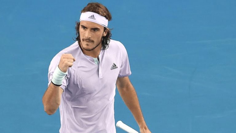 Stefanos Tsitsipas is off to the fourth round of Australian Open