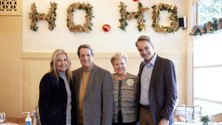 Greek Prime Minister hosts lunch for outgoing Cypriot President in Athens