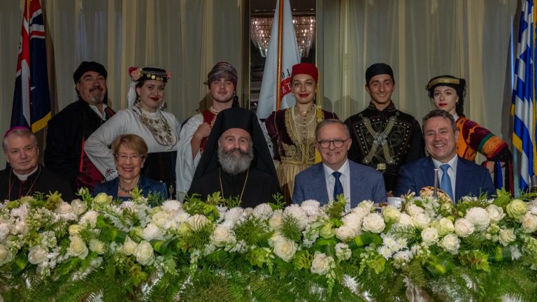 Australian Prime Minister attends name day celebrations for Archbishop Makarios of Australia