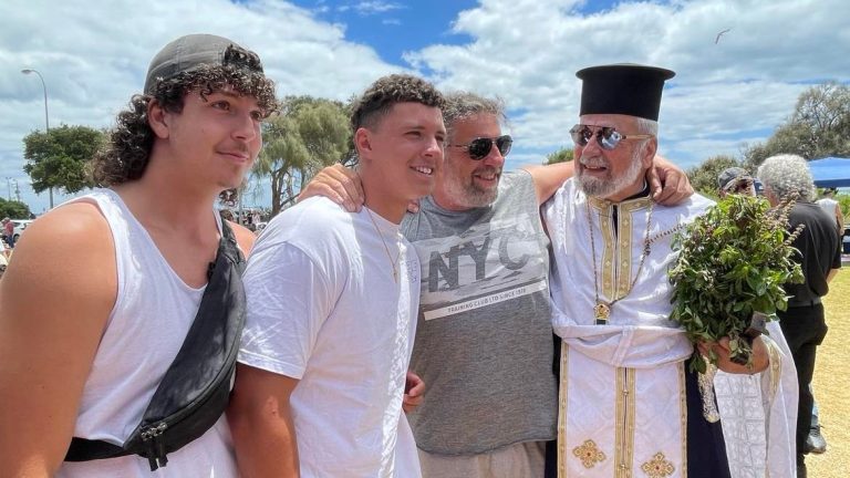 Thousands attend Blessing of the Waters ceremony conducted by Papa Lefteris at Rye
