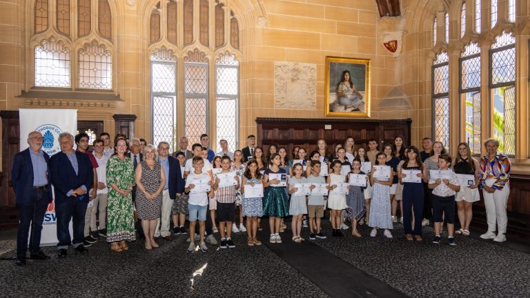 Greek language students celebrated at the Dionysios Solomos Awards