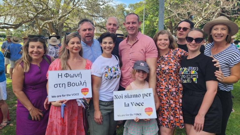 Strong Greek contingent at Indigenous Voice to Parliament event in Sydney
