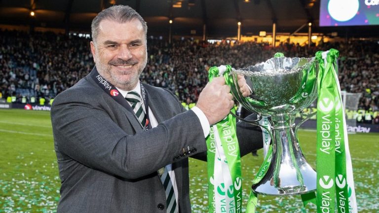 Ange Postecoglou leads Celtic FC to Scottish League Cup victory