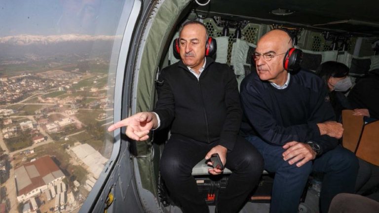 Turkey’s Foreign Minister praises Greek-Turkish relations after earthquake