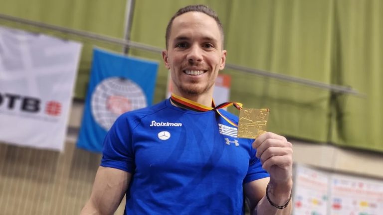 Olympic gymnast Eleftherios Petrounias takes gold at Cottbus World Cup