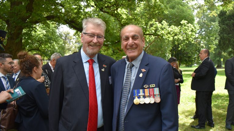 Veterans, pollies and unionists join to honour Greek history at Australian Hellenic War Memorial