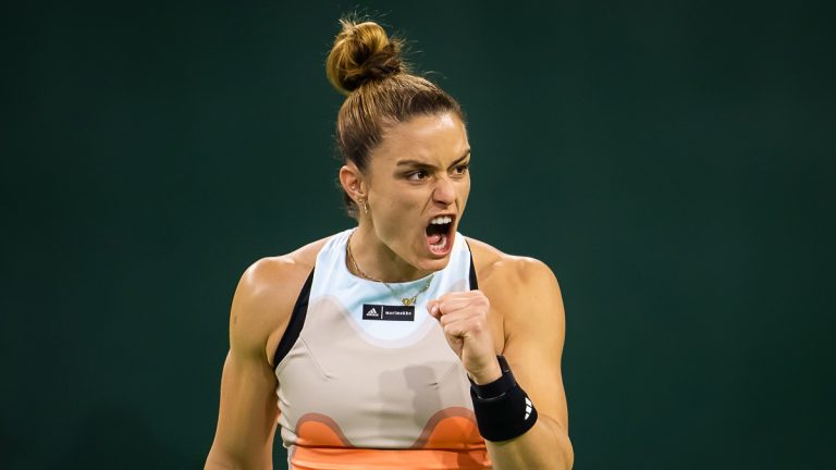 Maria Sakkari comes from behind to reach Indian Wells Round of 16