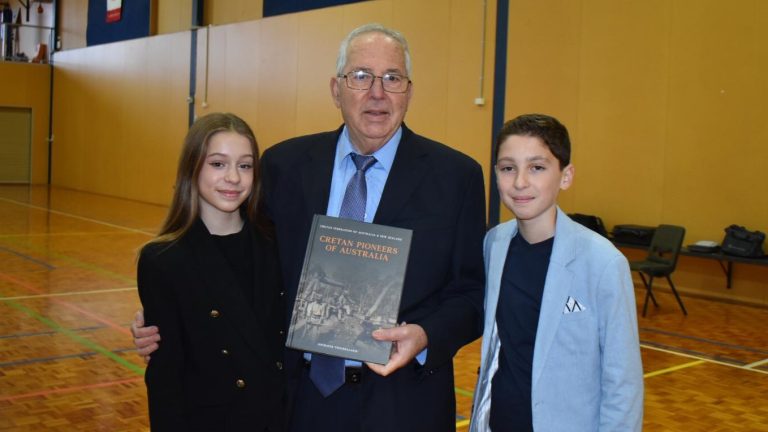 Socrates Tsourdalakis’ book launch celebrated legacy of Cretan courage in Australia