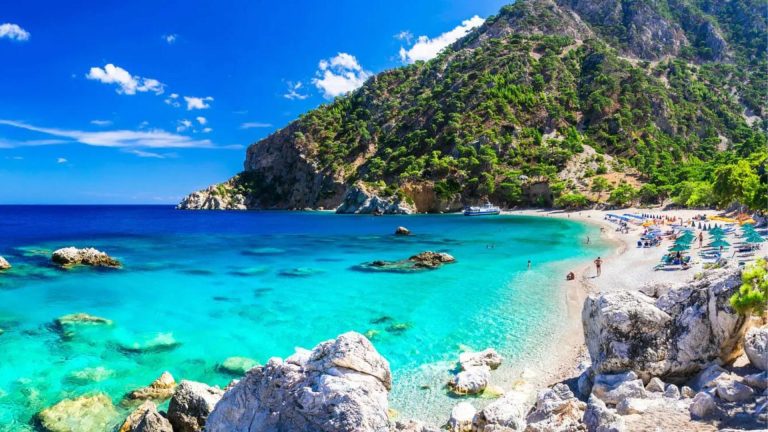 Most untouched beaches found in Mani, Karpathos and Syros
