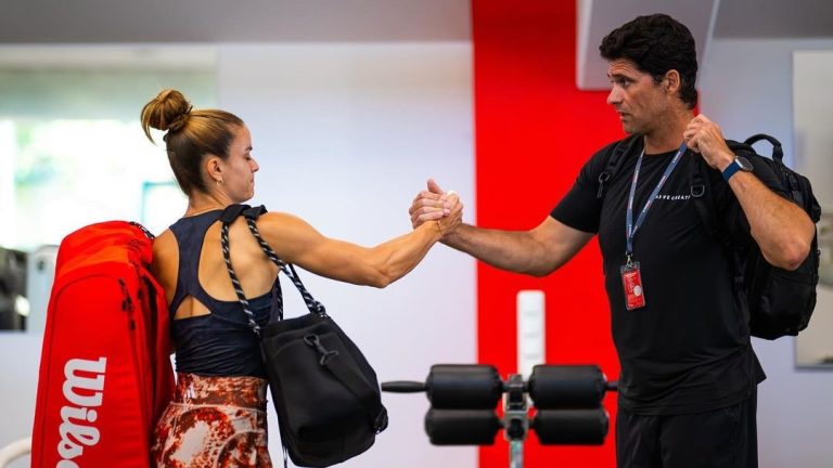 Maria Sakkari and Mark Philippoussis team up ahead of Wimbledon