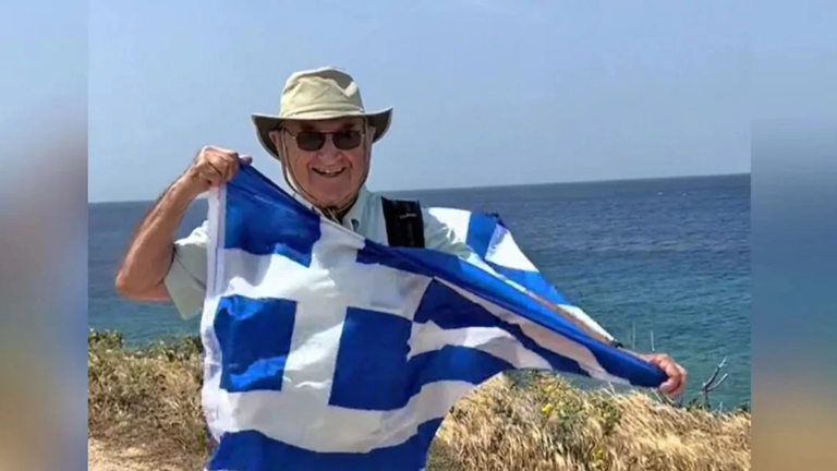 89-year-old pappou visits Greece for the first time
