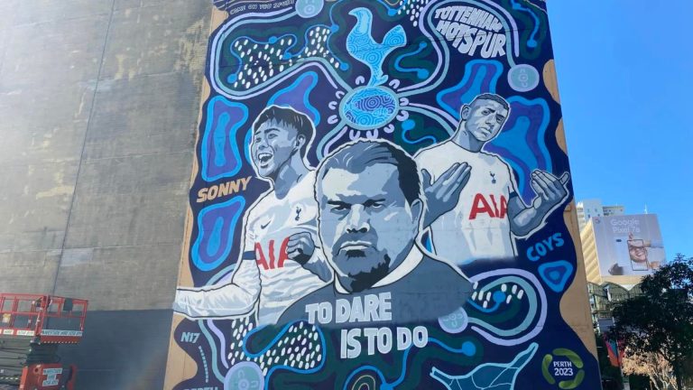 Ange Postecoglou features on Perth mural as Tottenham prepare to face West Ham