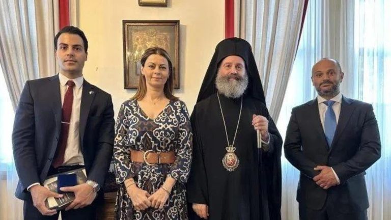 Cyprus’ Deputy Government Spokesperson visits Archbishop Makarios of Australia