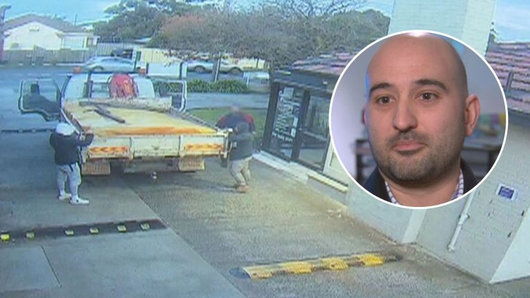 CCTV shows truck dump asbestos in Melbourne medical clinic driveway