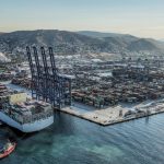 Largest container ship in the world, ‘OOCL Piraeus’, arrives at PCT’s heaquarters in Perama.