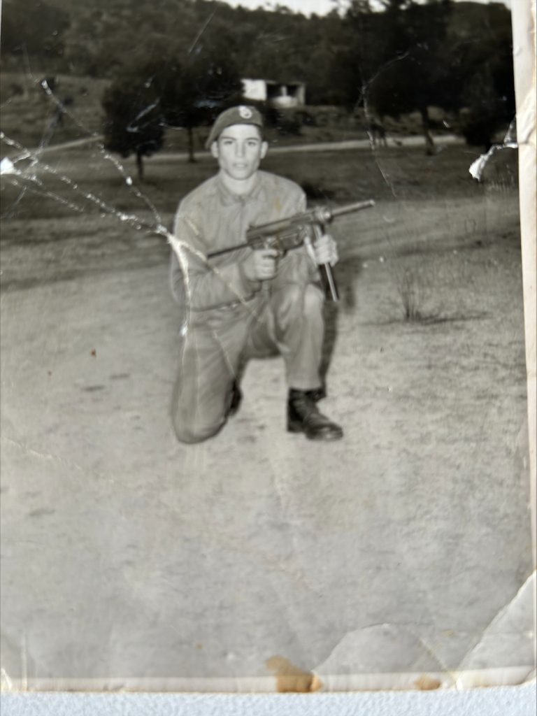 Loukas Christou during the 1974 Turkish invasion of Cyprus.