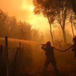 fire reignited in greece