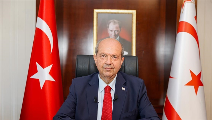 Turkish Cypriot leader Ersin Tatar.