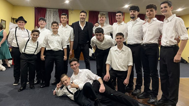 Dance groups perform to Greek cinema hits at the Zeibekiko Festival Australia