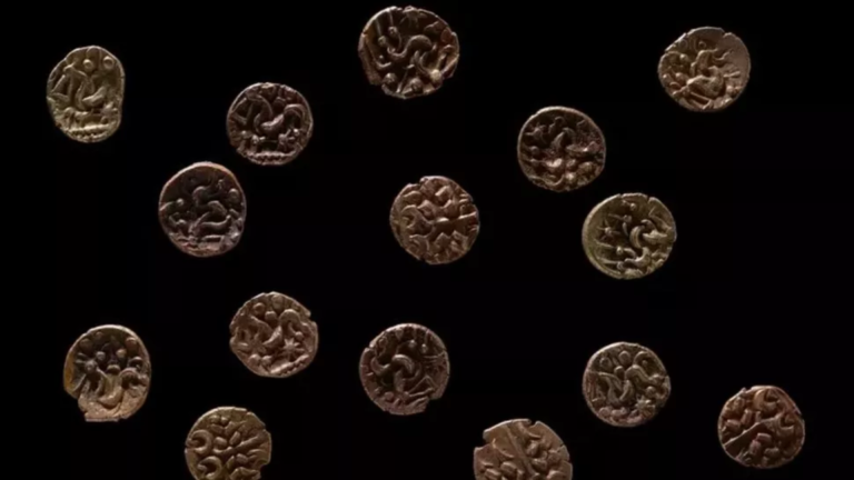 Gold coins depicting the Greek God Apollo discovered in Wales