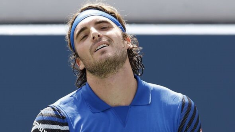 Stefanos Tsitsipas crashes out of US Open