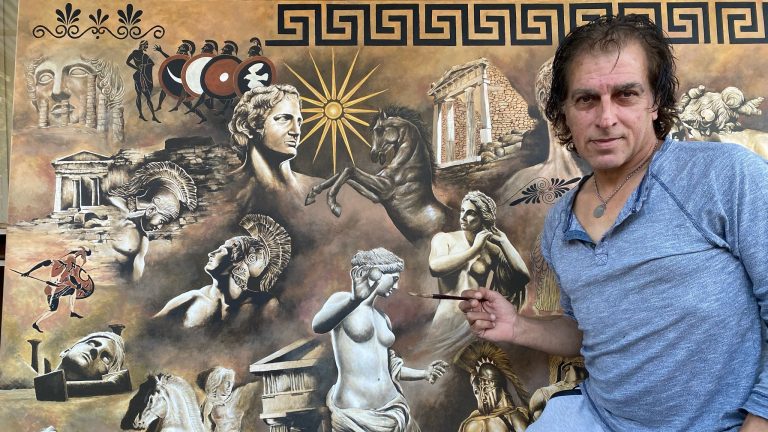 Nick Bonovas: The self-taught Sydney artist with a passion for Greek art