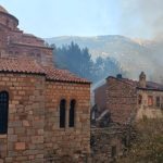 fires reach monastery