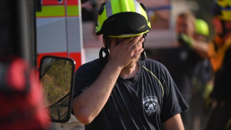 Firefighters continue to battle wildfire outbreaks around Greece