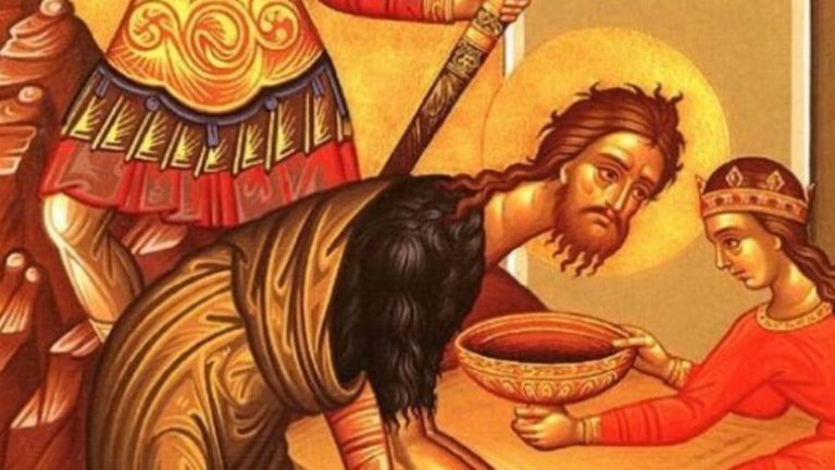 Commemorating the Beheading of St John the Baptist