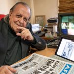 Journalist and editor-in-chief of the Turkish-Cypriot newspaper Avrupa, Sener Levent.