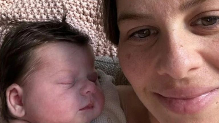 My Kitchen Rules star Vikki Moursellas welcomes baby after fertility struggles