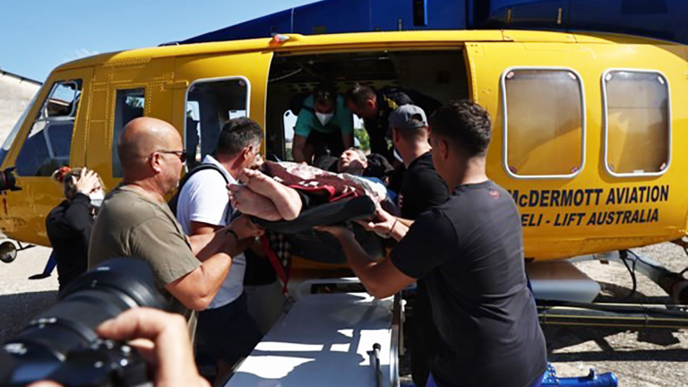 Australian helicopters help evacuate civilians from floods in Karditsa and Volos
