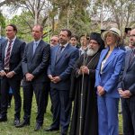 Guests at the Australian Hellenic War Memorial included Emmanuel Kakavelakis, GCM President Bill Papastergiadis, Nina Taylor MP, and Nick Staikos representing Victoria’s Premier Jacinta Allen.