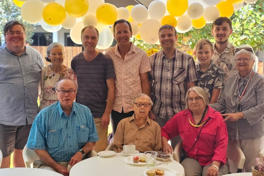 Ken celebrated his 110th Birthday with family at Whiddon aged care home in Grafton