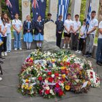 Student representatives from around Australia were present to honour the fallen Greek WWII heroes
