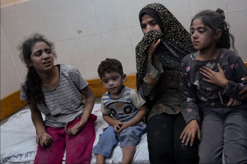 Women and children were among those injured and killed.(AP Fatima Shbair)