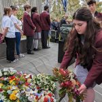 laying wreathes