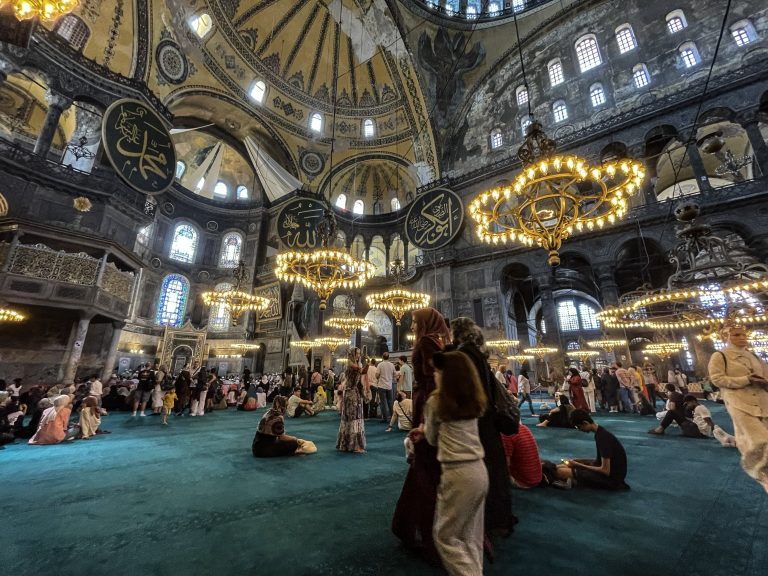 Interior of Hagia Sophia in Istanbul, Turkey, July 24, 2022. Photo AA News.